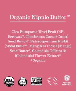 Organic Nipple Butter™ Breastfeeding Cream by Earth Mama | Lanolin-free, Postpartum Essentials Safe for Nursing, Non-GMO Project Verified, 2-Fluid Ounce 2 Fl Oz (Pack of 1) 42 71ed41FeeeL