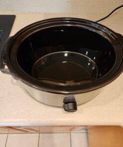 Hamilton Beach 6-Quart Slow Cooker with 3 Cooking Settings, Dishwasher-Safe Stoneware Crock & Glass Lid, Silver (33665G) 42 71edUBMGXvL