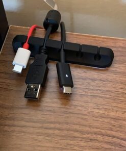 Cable Clips, 3 Packs Cord Management Organizer, Silicone Adhesive Hooks, Wire Cord Holder for Power Cords and Charging Accessory Cables, Mouse Cable, PC, Office and Home (7, 5 and 3 Slots) 28 71edfj2UgTL