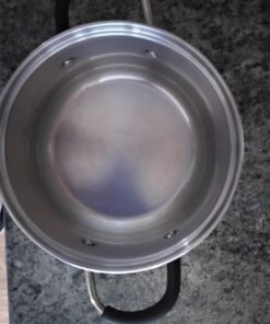 Cook N Home 3 Quart Sauce Pot Casserole Pan Stockpot saucier, 3 QT, Silver 17 71edjsTdfZL