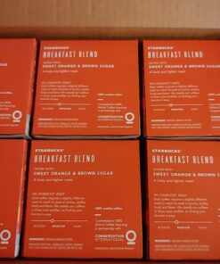Starbucks K-Cup Coffee Pods—Medium Roast Coffee—Breakfast Blend for Keurig Brewers—100% Arabica—6 boxes (60 pods total) 28 71edohrMYL 1