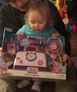 DOC MCSTUFFINS Disney Junior Toy Hospital Doctor's Bag Set, 7-piece Dress Up and Pretend Play Doctor Kit, Officially Licensed Kids Toys for Ages 3 Up Multicolor 47 71ee93Gw93L