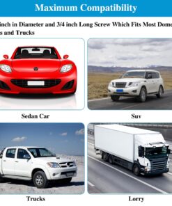 16 Sets License Plate Screws Kit, DaKuan Stainless Steel Rustproof License Plates Bolts for Cars, Trucks, SUVs (Black and Silver) 14 71eeG MUVL