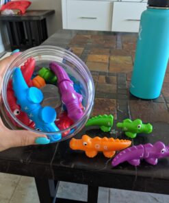 Learning Resources Snap-n-Learn Alphabet Alligators, Fine Motor Toy, 26 Double-Sidedpiece, Ages 18 Months +, Multicolor 41 71eeMq4V42L