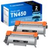 TN450 TN-450 Toner Cartridge High Yield, Compatible Replacement for Brother TN450 TN420 to use with HL-2270DW HL-2280DW HL-2230 MFC-7360N MFC-7860DW DCP-7065DN Intellifax 2840 2940 Printer, 2 Black 42 71eex CyrbL