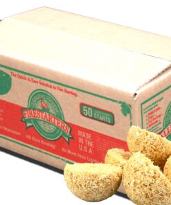 Lightning Nuggets N50VBOX Firestarters Box of Fire-Starting Nuggets, 50 Count,Tan Tan 17 71efbxhyxeL