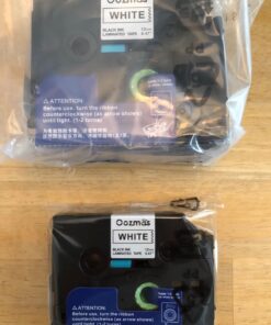 Oozmas Replacement for Brother P-Touch Label Tape Tz Tape 12mm 0.47 Inch Laminated White TZe-231 Compatible with Brother Ptouch D400 D210 1280 1290 1880 2040 Label Maker Tape, Black on White, 4 Pack 12mm(1/2 Inch) 17 71eg 7nyRDL