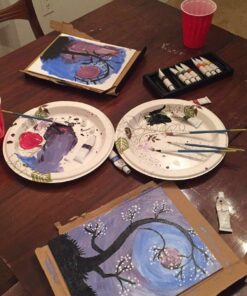 Norberg & Linden Acrylic Paint Set - Canvas and Acrylic Paint Sets for Adults, Teens, Kids - Includes 12 Vivid Colors, 3 Painting Canvas Panels & 6 Assorted Brushes MD 29 71eg8Gcq4hL