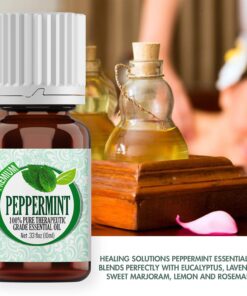 Healing Solutions 10ml Oils - Peppermint Essential Oil - 0.33 Fluid Ounces 0.33 Fl Oz (Pack of 1) 20 71egqc0z8gL