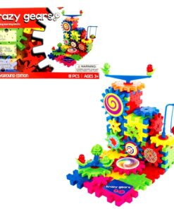 Krazy Gears Gear Building Toy Set - Interlocking Learning Blocks - Motorized Spinning Gears - 81 Piece Playground Edition 11 71eh6ULJVAL