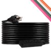 UltraPro GE 25 Ft Outdoor Extension Cord 3 Outlet Extension Cords Outlet Power Strip Long Extension Cord with Multiple Outlets Grounded Heavy Duty Extension Cord 16 Gauge UL Listed Black 36825-T1 1 Pack 24 71ehnX0YhlL