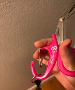 Trauma Shears with Carabiner - Stainless Steel Bandage Scissors for Surgical, EMT, EMS, Medical, Nursing, and Veterinary Use, First Aid Supplies and Accessories, 7.5-inch, Pink 1 Count (Pack of 1) 31 71ehvexW2oL