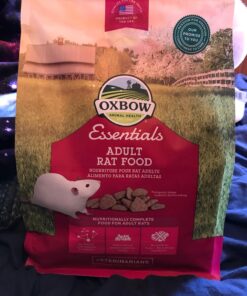 Oxbow Essentials Adult Rat Food - All Natural Adult Rat Food - Veterinarian Recommended- Made in the USA- Rich in Natural Vitamins & Minerals- No Artificial Ingredients- 3 lb. 3 Pound (Pack of 1) 34 71eiEuC5WQL