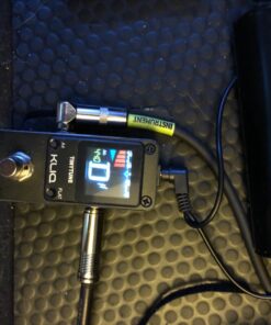 KLIQ TinyTune Tuner Pedal for Guitar and Bass - Mini - Chromatic - with Pitch Calibration and Flat Tuning (Power Supply Required) 41 71eiRjDGo0L