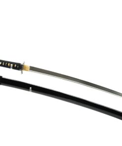 Alternative view of Handmade Sword - 1080/1095 Steel Fully Hand Forged Temper Practical Samurai Katana Sword, Clay Tempered, Full Tang, Sharp, Wooden Scabbard Black Pine
