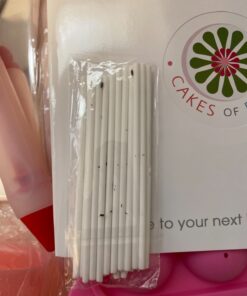 APRON HEROES- Complete Cake Pop Maker Kit, Nonstick, Silicone, Cake Pop Maker, Cake Pop Kit, with, Cake Pop Stand Holder, Cake Pop Molds, 120 Lollipop Sticks, Melting Pot, Decorating Pen, & Twist Ties BAKEWARE SET: Round Pops 40 71ekGyZgyL