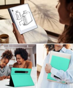 KuRoKo Slim Lightweight Book Folios Case Cover for Remarkable 2 10.3 inch Digital Paper(2020 Released)-Green Green 14 71ekLxsVr5L