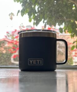 YETI Rambler 14 oz Mug, Vacuum Insulated, Stainless Steel with MagSlider Lid, Stainless Charcoal 18 71eke5SCaPL