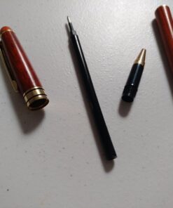 IDEAPOOL Genuine Rosewood Ballpoint Pen Writing Set - Extra 2 Black Ink Refills - Fancy Nice Gift Wooden Pen Set for Signature Executive Business Journaling 54 71ekm6ew3AL