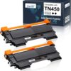 Compatible Toner Printer Cartridge Replacement for Brother TN450 TN-450 TN420 TN-420 (2 Black) for HL-2270DW HL-2280DW HL-2230 HL2240 MFC-7360N MFC-7860DW DCP-7065DN IntelliFax 2840 5 71emJFBFn L