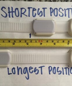 Child Safety Strap Locks (10 Pack) Baby Locks for Cabinets and Drawers, Toilet, Fridge & More. 3M Adhesive Pads. Easy Installation, No Drilling Required, White/Gray 44 71emr2hW2hL 1