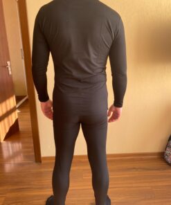 Thermajohn Long Johns Thermal Underwear for Men Fleece Lined Base Layer Set for Cold Weather Large Black 29 71emvDbJ5dL