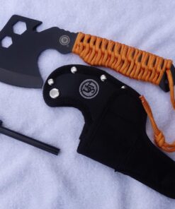 UST Parahatchet FS Camping Axe with Stainless Steel Blade Including 3 Hex Wrenches and Rope Cutter, Paracord-Wrapped Handle and Magnesium Fire Starter for Camping, Backpacking, Hunting and the Outdoors 30 71emz U0z4L