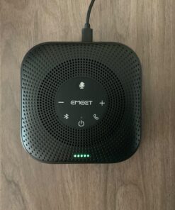 EMEET Conference Speakerphone M0 Plus, 4 AI Mics 360° Voice Pickup, Noise Reduction, USB C, Bluetooth Speakerphone for 8 People w/Daisy Chain for 16, Conference Speaker Compatible w/Leading Software Advanced M0 PLUS for 8 46 71enWIl6fuL