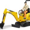 Bruder Toys - Construction Realistic JCB Micro Excavator 8010 CTS and Bworld Construction Man Action Figure (Figure Colors May Vary) - Ages 4+ 22 71enb2kEyYL