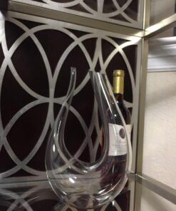 HiCoup Red Wine Decanter with Aerator - 750mL Crystal Glass Wine Carafe and Purifier for Home Bar 37 71eno7mcAAL