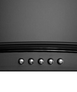 AKDY 30 in. Convertible Wall Mount Range Hood with Tempered Glass and Carbon Filters in Black Painted Stainless Steel 16 71eomSqK7mL