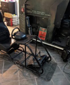 VEVOR Racing Simulator Stand Adjustable Steering Wheel Stand Carbon Steel Racing Wheel Stand fit for Logitech G25, G27, G29, G920, Racing Wheel Gaming Stand, Not Included Wheel,Pedals and Chair Black 61 71eoxjIcCL