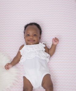 Universal Fit Crib Sheets - 100% Natural Soft Jersey Knit Cotton for Standard Crib and Toddler Mattress - 2 Pack (Pink Polka Dot, Chevron) by Ziggy Baby Pink Polka Dot, Chevron 21 71ep4VYUSuL