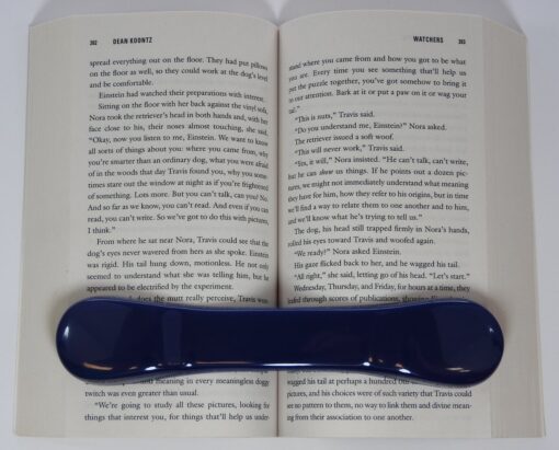 BookBone (R) - Blue - and Other Colors - Made in The USA - The Original Weighted Rubber Bookmark