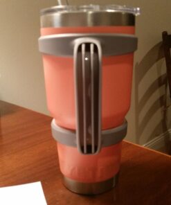 STRATA CUPS GReY30oz Tumbler Handle For YETI tumbler, RTIC TUMBLER, OZARK trail tumbler, SIC, YETI CUP & Other Tumblers – No Slip Grip - BPA FREE Gray 23 71epiqIVFFL