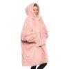 THE COMFY Original | Oversized Microfiber & Sherpa Wearable Blanket, Seen On Shark Tank, One Size Fits All Blush