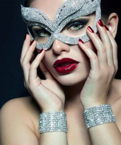 Mandala Crafts Champagne Bling Wrap Rhinestone Ribbon - 1 in 20 Yds Crystal Rhinestones Mesh Ribbon - Diamond Wrap Rhinestone Strips Roll for Crafts Wedding Party Decoration 1 Inch 5 Rows 20 Yards 2 Rolls 16 71eqcahRGoL