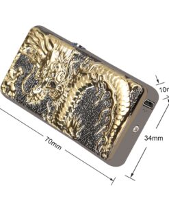 Kivors Electronic Lighter Plasma Arc USB Rechargeable Windproof Flameless Metal Dragon Lighter for Camping Hiking Business Dragon-black 25 71eqx nhVBL