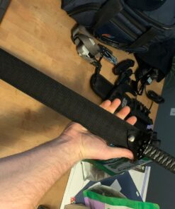 BladesUSA HK-6183 Twin Ninja Swords, Two-Piece Set, Black, 28-Inch Overall 29 71erS2ST HL