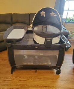 Graco Pack ‘n-Play Travel Dome LX-Playard | Features Portable Bassinet, Redmond w/ Raised Dome 50 71erszZbR2L