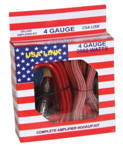 Alternative view of Q-Power 4 Gauge 2000 Watt Car Speaker Wiring Amplifier Complete Installation Kit with RCA Accessory Equipment, (2 Pack)