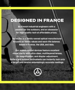 TecTecTec VPRO500 Golf Rangefinder with High-Precision, Laser Range Finder Binoculars with Pinsensor and Battery, Golf Accessories for Golfing and Hunting - Black Non-Slope 18 71es6iPMWPL