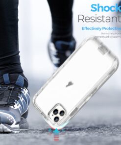 ORIbox Case Compatible with iPhone 13 Pro Max and 12 Pro Max, Heavy Duty Shockproof Anti-Fall Clear case Crystal Clear 20 71esokYYFoL