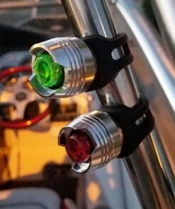 Bright Eyes Green & Red Aluminum Portable Marine LED Boating Lights - Boat Bow or Stern Emergency Backup Safety Lights for Maximum Attention - Waterproof 14 71et1hYDMNL