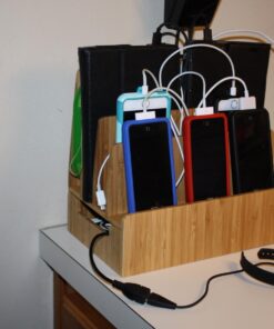 MobileVision Bamboo Charging Station & Multi Device Organizer Slim Version for Smartphones, Tablets, and Laptops Slim Stand Only 57 71et4G9ssL 5