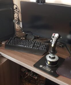 Thrustmaster HOTAS Warthog Flight Stick, Throttle and Control Panel for Flight Simulation, Official Replica of the U.S Air Force A-10C Aircraft (PC) Warthog Bundle 24 71et8fyD1L