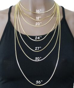 Fashion 21 Micro Pave Egyptian Ankh Cross Pendant 22 to 27 inches Various Chain Necklace Gold Tone 2mm 20" Box Chain 12 71etFJJIPKL