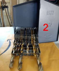Huot 10550 Drill Bit Index for Jobber Length Sizes 1/16" to 1/2" in 1/64" Increments Original version 23 71etmUve8eL