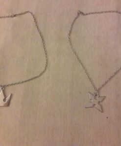 XOFOAO Kingdo Heart Sora's Crown & Roxas's Cross Necklaces 19 71eu9VBRmgL