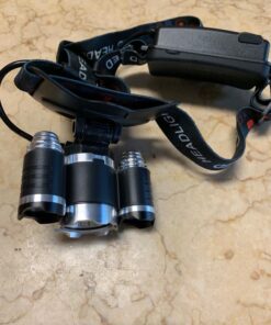 AUERVO Rechargeable LED Headlamp, 10000 Lumens Bright Headlight, Portable Waterproof Flashlight Kit with Rechargeable Batteries for Night Hunting Fishing Camping Black 20 71euH85YmL